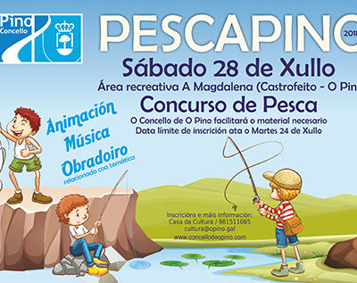 Nenas e nenos de 4 a 13 anos poderán participar no PescaPino o 28 de xullo
