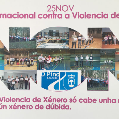 Veciñas e veciños de O Pino din NON á violencia de xénero