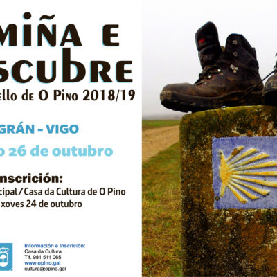 O Pino descubrirá este sábado o litoral galego dende Nigrán a Vigo no Camiña e Descubre