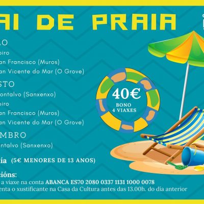 O Pino recupera o programa Vai de Praia con oito saídas aos areais da costa galega