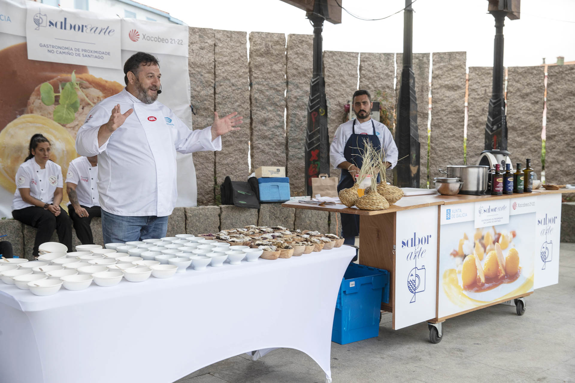 Chef Miguel Mosteiro participa na promoción de produtos do Pino en SaborEarte 2022