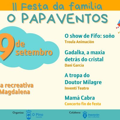 O Pino celebra o sábado 9 de setembro na Magdalena a segunda edición da festa da familia