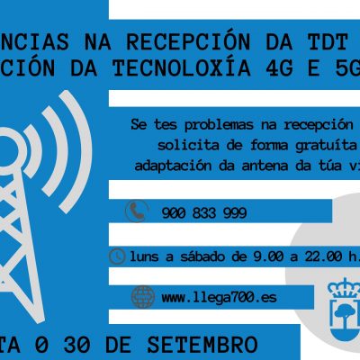 O servizo gratuíto para arranxar incidencias no sinal de TDT deixará de operar o 30 de setembro
